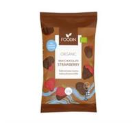 Foodin Organic Raw Chocolate No Added Sugar Strawberry 50g