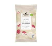 Foodin Organic Raw White Chocolate Raspberry 50G