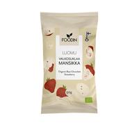 Foodin Organic Raw White Chocolate Strawberry 50g