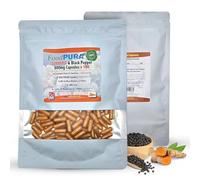 FoodPURA 180 X Turmeric with Black Pepper Capsules High Strength 600mg HACCP Certified, Manufactured in The UK by FoodPURA 1 Pack of 180 Capsules