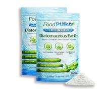 FoodPURA 1KG CODEX Food Grade White Diatomaceous Earth - Freshwater Sourced Peruvian DE - Ultra Fine Natural Silica Powder - Human Food Grade - Resealable pouch - Rich in 92% Good Natural Silica
