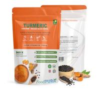 FoodPURA 365 x Turmeric with Black Pepper Capsules High Strength 1700mg HACCP Certified, Manufactured in The UK by FoodPURA 1 Pack of 365 Capsules … …