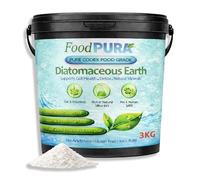 FoodPURA 3KG Codex Food Grade White Diatomaceous Earth - Freshwater Sourced Peruvian DE - Ultra Fine Natural Silica Powder - Human Food Grade - Resealable Bucket - Rich in 92% Good Natural Silica