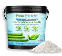 FoodPURA 4.5KG CODEX Food Grade White Diatomaceous Earth - Freshwater Sourced Peruvian DE - Ultra Fine Natural Silica Powder - Human Food Grade - Resealable Bucket - Rich in 92% Good Natural Silica
