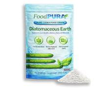 FoodPURA 500G CODEX Food Grade White Diatomaceous Earth - Freshwater Sourced Peruvian DE - Ultra Fine Natural Silica Powder - Human Food Grade - Resealable pouch - Rich in 92% Good Natural Silica