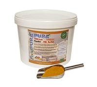 FoodPURA 5KG Bucket Turmeric Powder 100% Natural Feed Supplement Horse, Pony, Equine Support for Joints, Skin & Digestion - Fresh Human Food Grade Indian Turmeric (5KG)