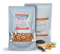 FoodPURA 90 x Turmeric with Black Pepper Capsules 600mg HACCP Certified, Manufactured in The UK by FoodPURA (Pack of 90 Capsules)