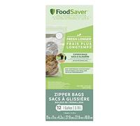 FoodSaver 1-Gallon Vacuum Zipper Bags, 12 Count