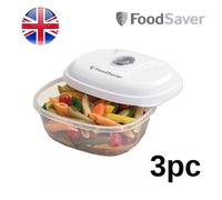 FoodSaver 3-Piece Vacuum Seal Food Storage Containers Freshness Saver