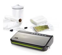 Foodsaver Food Vacuum Sealer Machine with Integrated Roll Storage | Bag Cutter and Delicate Food Mode | Includes Assorted Vacuum Sealer Bags | FFS005, Black