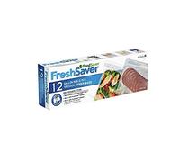 FoodSaver FreshSaver Vacuum Zipper 12 Gallon Bags FSFRBZ0316-33R