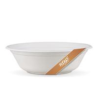 FOOGO Green 1000 Disposable Sugarcane Bagasse Bowls, Large 32oz (900ml), 8"(20cm), for Soup, Desserts & Salad, Deep Round, Sturdy Paper Bowls for Hot Food, Eco Friendly Biodegradable, Bamboo, Party