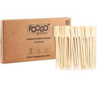 FOOGO Green 300pcs Small 12cm, Bamboo Skewers, Sturdy Eco-Friendly Wooden