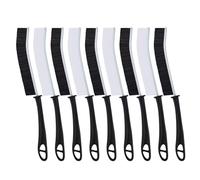 FOOGWEE Cleaning Products - Crevice Cleaning Brush - Cleaning Brushes for Small Spaces - Multifunctional Cleaning Tools for Bathroom Grout, Kitchen Sink and Home Gap (9, Black and White)