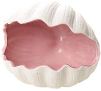 FoOhy Small Animal Pet House Adorable Shell Shape Ceramic Igloos Nest Hideout Critter Bath House Cave Mini Hut Cage for Chinchilla Hamster (pink)