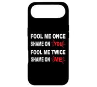 Fool Me Once Shame On Me Fool Me Twice Shame On You Art Case for iPhone Air