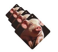 Foolish Cute Animal Car Air Fresheners Cards Set of 4 Pieces Personalized Car Fresheners Gifts for Men Women Auto Aromatherapy Tablets Hanging Scented Cards for Wardrobe Bathroom