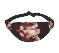 Foolish Cute Animal Fanny Pack for Men Women Crossbody Waist Bag Everywhere Belt Bag Wallet Hip Bum Bag with Adjustable Strap Casual Chest Bag for Outdoor Hiking Cycling, Black, One Size