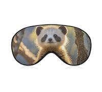 Foolish Cute Animal Sleep Mask Comfort Travel Eye Masks with Adjustable Elastic Strap Soft Funny Block Light Sleep Eye Cover for Side Sleeper for Nap Men Women Gift