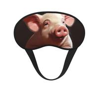 Foolish Cute Animal Sleep Mask for Side Sleeper, Blackout Eye Mask for Women Men, Zero Pressure Sleeping Masks Soft Breathable Eye Cover Comfortable Blindfold Eyeshade for Night Sleep