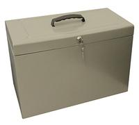 Foolscap Home File Box & 5 Suspension Files - Grey