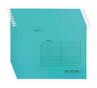 Foolscap Suspension Files with Tab and Card Inserts (25 Pack,Blue) Hanging Filing Folders FC Size Filing Cabinet Folder for Office School Home File Organization