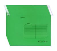 Foolscap Suspension Files with Tab and Card Inserts (25 Pack,Green) Hanging Filing Folders FC Size Filing Cabinet Folder for Office School Home File Organization