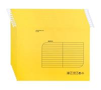 Foolscap Suspension Files with Tab and Card Inserts (25 Pack,Yellow) Hanging Filing Folders FC Size Filing Cabinet Folder for Office School Home File Organization