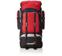 foolsGold XL 100L Hiking, Camping, Travel Backpack Rucksack with Dual Access - Red