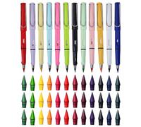 Foonary Pack of 12 Eternal Colouring Pencils with 36 Interchangeable Heads - No Sharpening, Durable, with Eraser, Infinite Pencil, Magic Rainbow Pencils, Eternity Pencils for Students, Adults