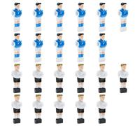Foosball players 22pc white & blue replacement for 15.9mm rod set plastic indoor