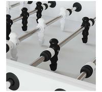 Foosball Players Set 24pc Black White PP 2.4x2.1x9.7cm Indoor Replacement PlusX