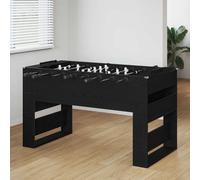 Foosball table Black oak 146.5x74x85cm Engineered wood Modern indoor play Pro XL