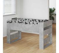 Foosball Table Concrete Grey 146.5x74x85 cm Engineered Wood Modern Indoor Deluxe