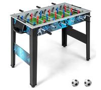 Foosball Table Game Set Soccer Table Game With 2 Footballs-Black