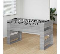 Foosball Table Grey Sonoma 146.5x74x85cm Engineered Wood Modern Indoor ErgoGrip