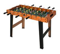 Foosball Table MDF Natural Wood 84.5cm Full Size 22 Players Antislip Indoor Game