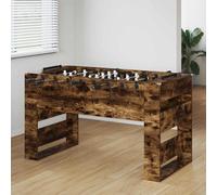 Foosball Table Smoked Oak 146.5x74x85cm Engineered Wood Modern Indoor Pro Plays