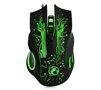FOOSKOOSB Gaming Mice 4000 Dpi Gaming Mouse Usb Wired Professional Mouse 7 Buttons Optical Macro Mouse Colors Backlight For Game Player