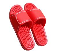 Foot Acupoint Massage Slippers for Men Women in Four Seasons,Relief Plantar Fasciitis Sandals,Boost Circulation Improves Massage Therapy Shoes,Acupressure Massage Slippers (Size:EU 36/37,Color:Red)