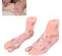 Foot Acupuncture Model, Human Feet Acupoint Teaching Aids Reflexology Pressure Point Massage Tool, for Educational Mannequin Classroom Research Display School Supplies