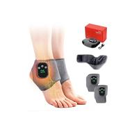 Foot and Ankle Massager,2026 New Triple Method Massager,3 in 1 Ankle Heat Wrap Wireless Portable FootMassager,with 3 Vibration Mode,5Heat Leavel & Timer,USB Rechargeable for Relax Feet & Relaxation