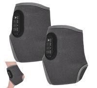 Foot Ankle Massager with Hot Compress Function - 2 Pack 3 in1 Portable Wireless Massage with 3 Vibration Modes and Heating for Heel, Arch and Ankle Comfort, Pain-Relief & Relaxation for All Ages