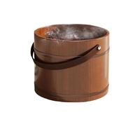 Foot Basin - 9.84 x 12.2" | ieds Bath Basin, Natural Relaxing Peds Bath, Wooden Magpie Soaking, for Senior Women, Dad, Dad, Mom, Large Capacity Spa Bucket