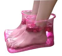 Foot Basin for Soaking Feet Full Coverage Foot Bath Shoes with Massage Points Easy to Use Portable Soaker for Relaxing and Self-Caring Basin for Soaking Feet, Bath, SOA