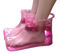 Foot Basin for Soaking Feet Full Coverage Foot Bath Shoes with Massage Points Easy to Use Portable Soaker for Relaxing and Self-Caring, Soaker
