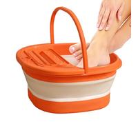 Foot Bath and Foot Soaker, Folding Massage Bucket for Bath, Foot Soaking Container, for Men and Women, Older Travel, Camping Centre, Spa Hotel, Sleeping