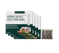 Foot Bath Bag,10 Pieces Relaxing Foots Soak Pack,Herbal Detox Cleansing Foots Soaks, Stress Relief Daily Relieve Fatigue Dispel Cold Remove Dampness Relaxation (4PCS)