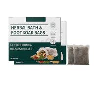 Foot Bath Bag,10 Pieces Relaxing Foots Soak Pack,Herbal Detox Cleansing Foots Soaks, Stress Relief Daily Relieve Fatigue Dispel Cold Remove Dampness Relaxation (2PCS)