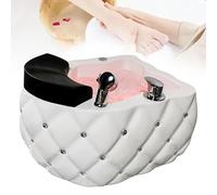 Foot Bath Basin, Multifunctional Pedicure Spa Tub, Adjustable Hot and Cold Water, 7 Color Lights, Durable Acrylic Material for Relaxation and Fatigue Relief